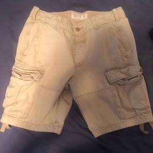 Abercrombie Cargo Khaki Shorts